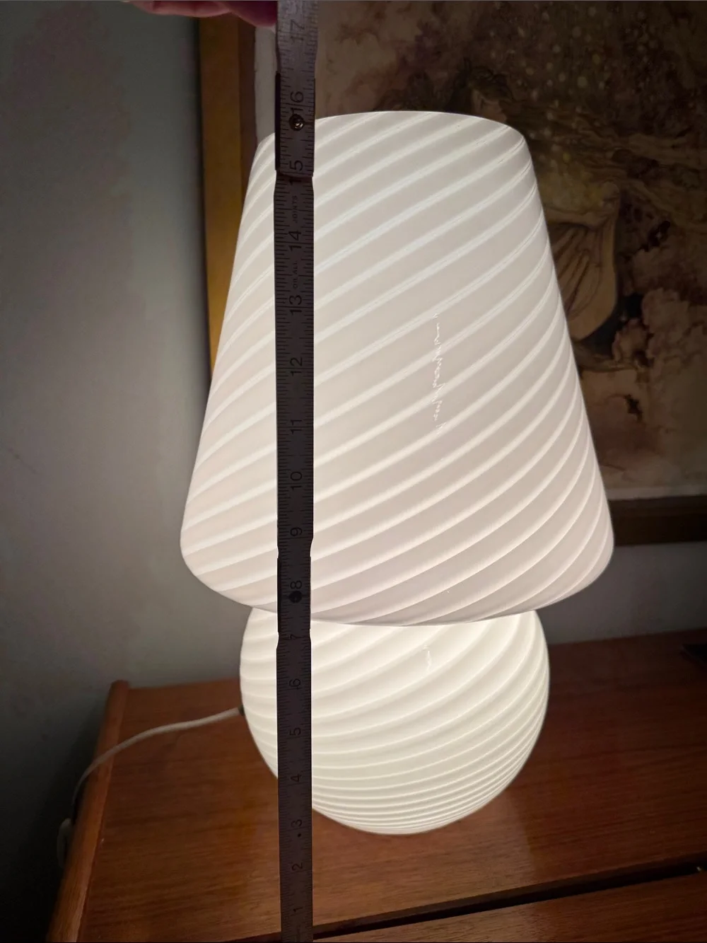 1970 Murano swirl Mushroom Lamp
